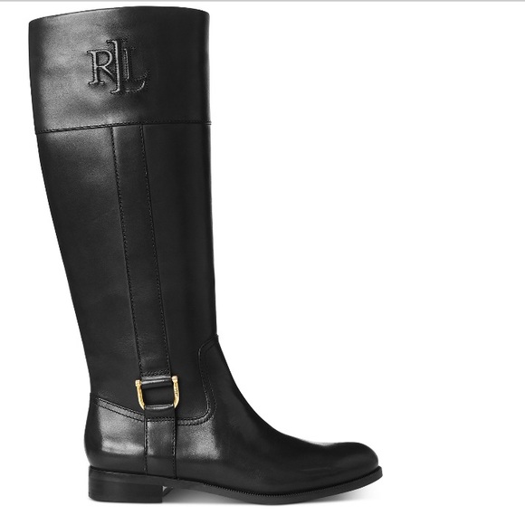 Lauren Ralph Lauren Shoes - Lauren Ralph Lauren Bernadine Black Boots Sz:5B